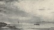Amaldus Clarin Nielsen Painting- tengerpart painting